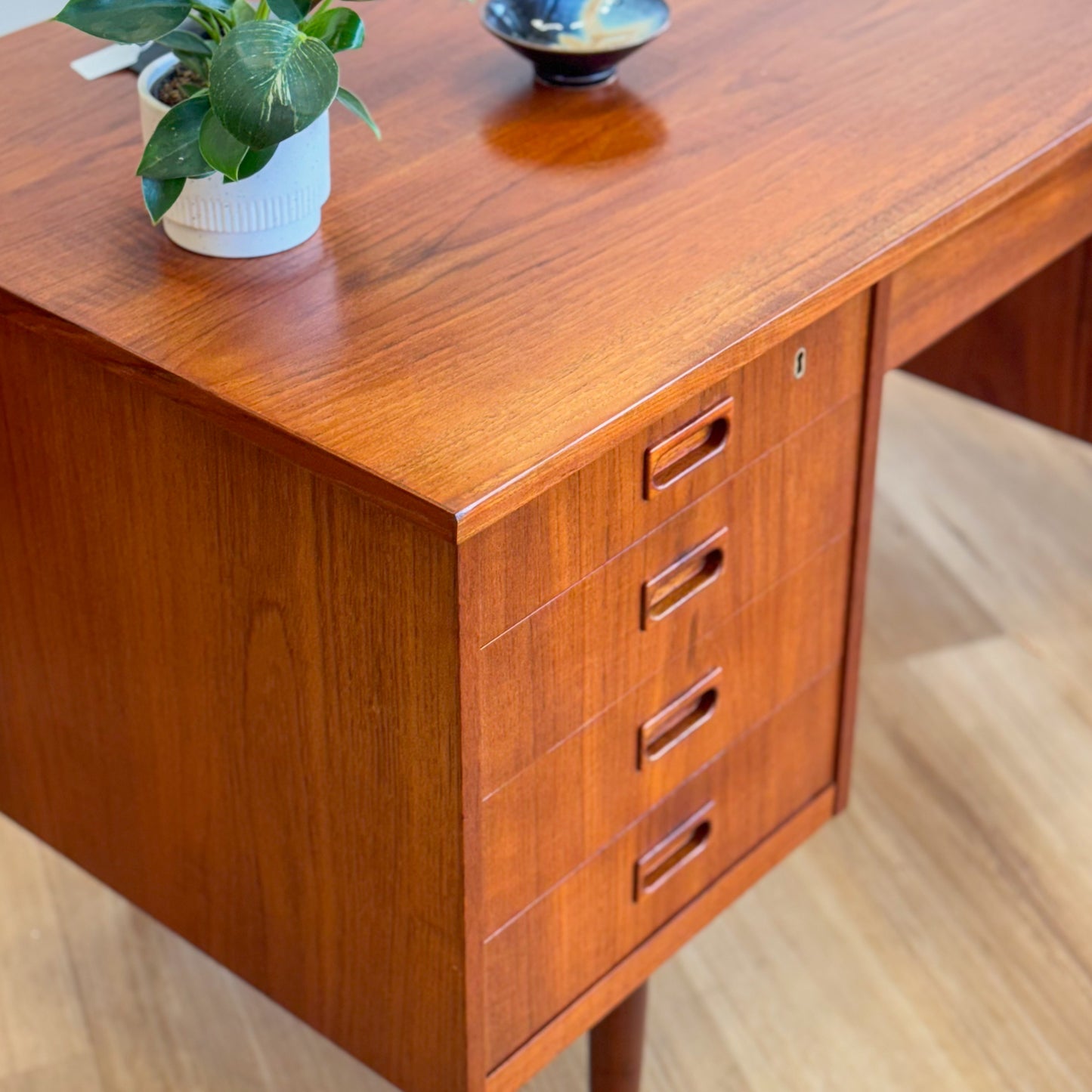 Danish mid century teak desk