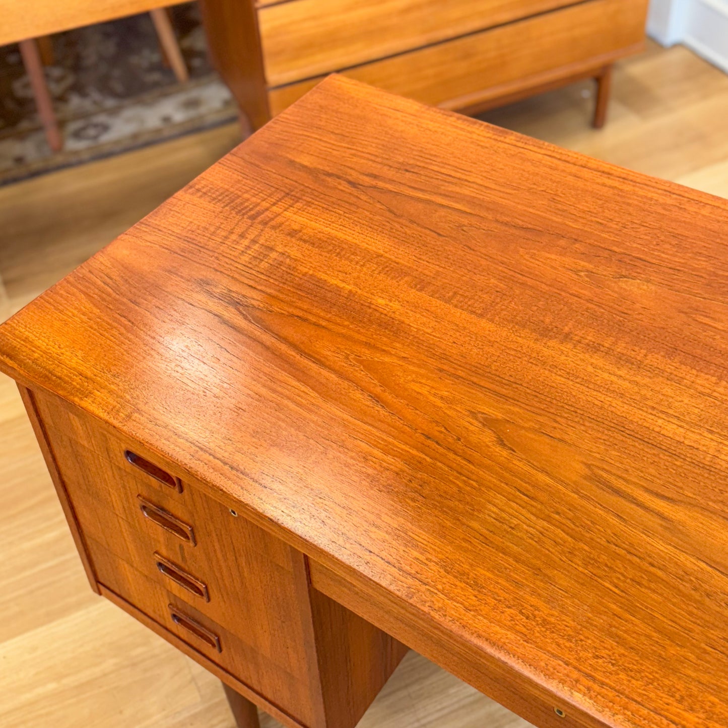 Danish mid century teak desk