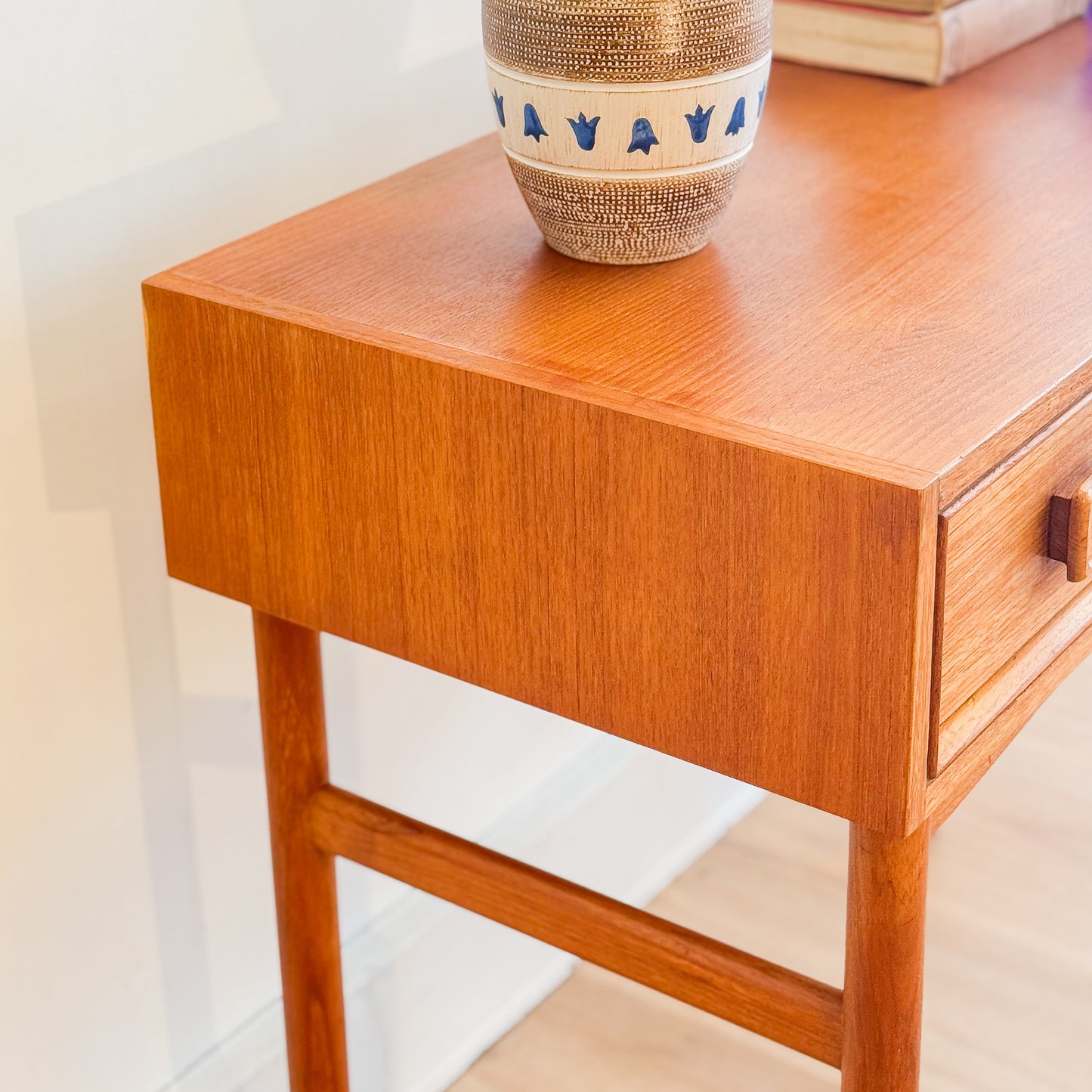 1970s Parker teak Square handle console/desk