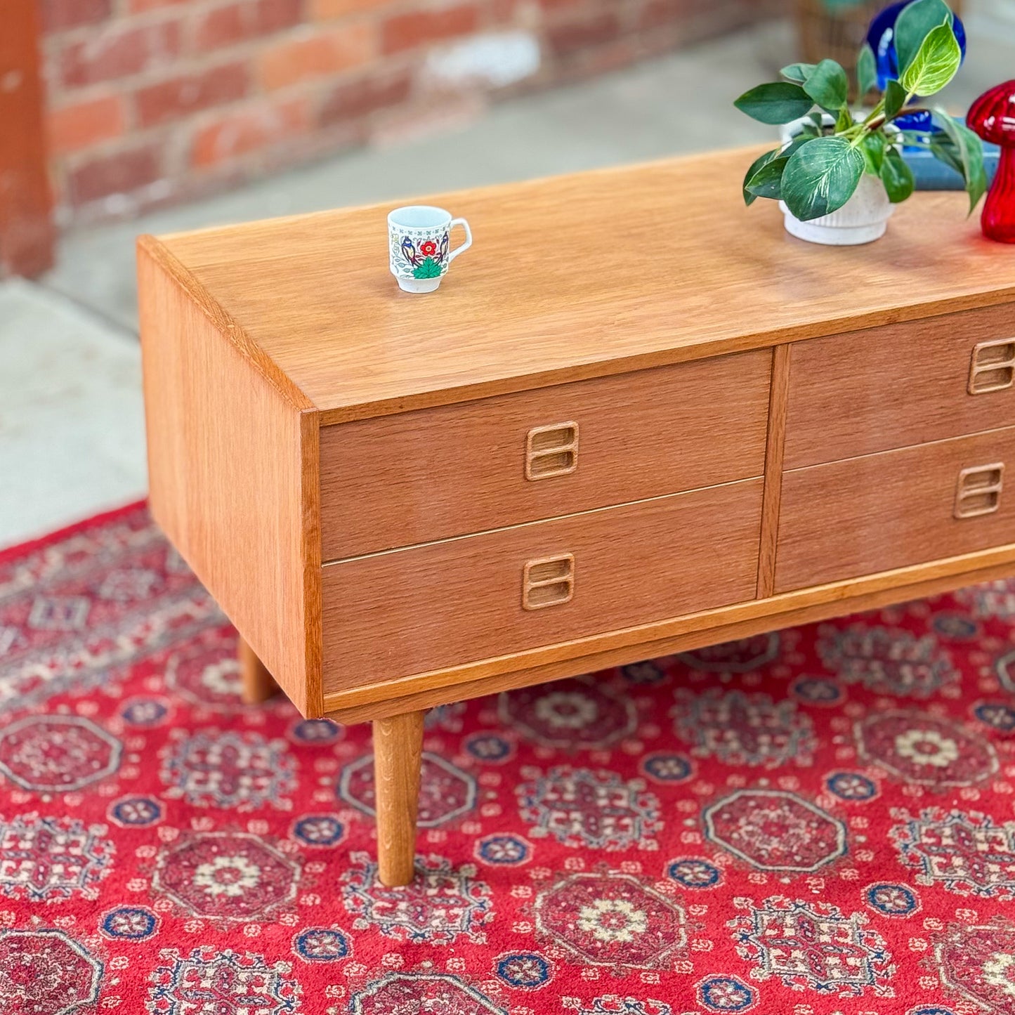 Danish oak cabinet/chest of drawers