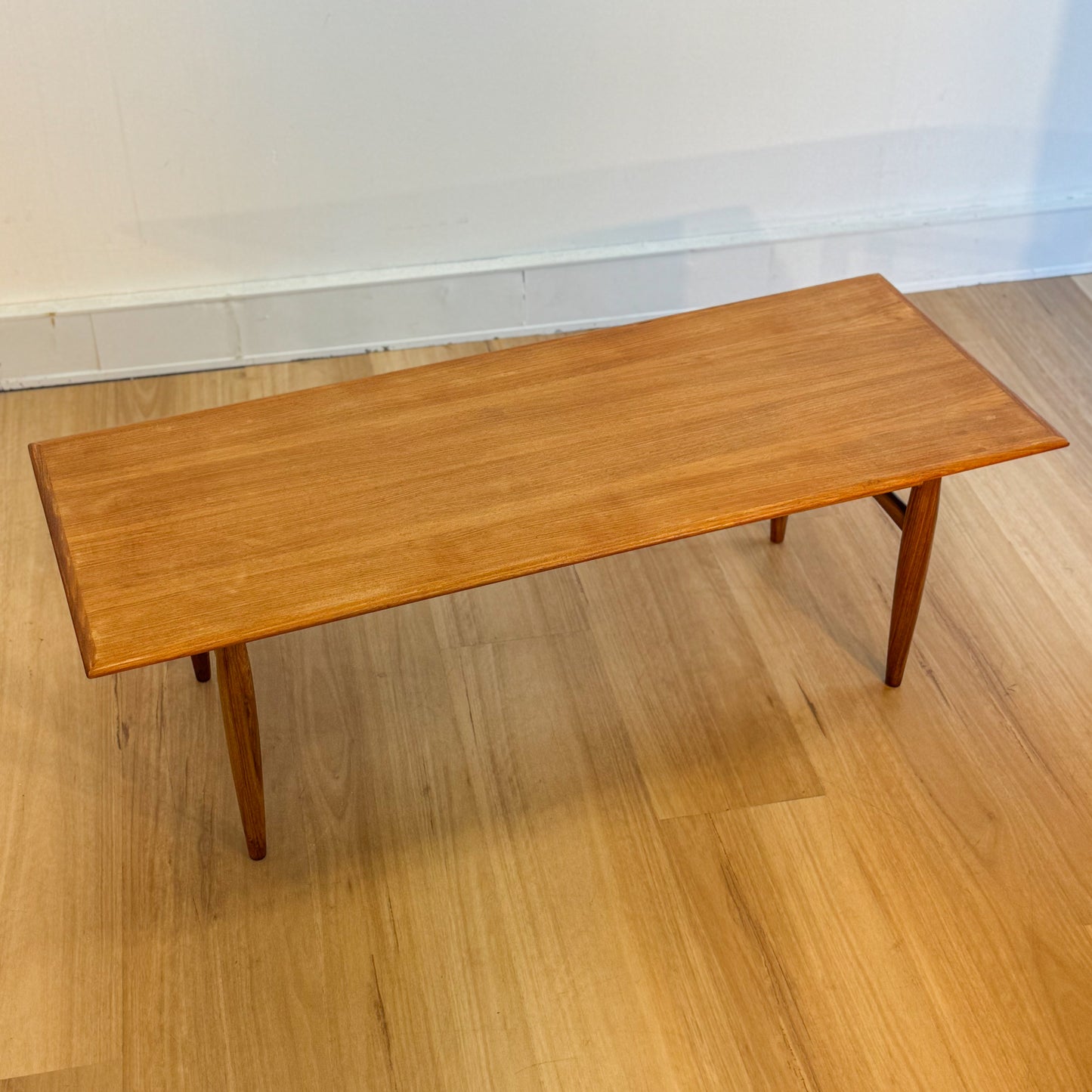 Circa 1960s Parker Furniture long teak coffee table