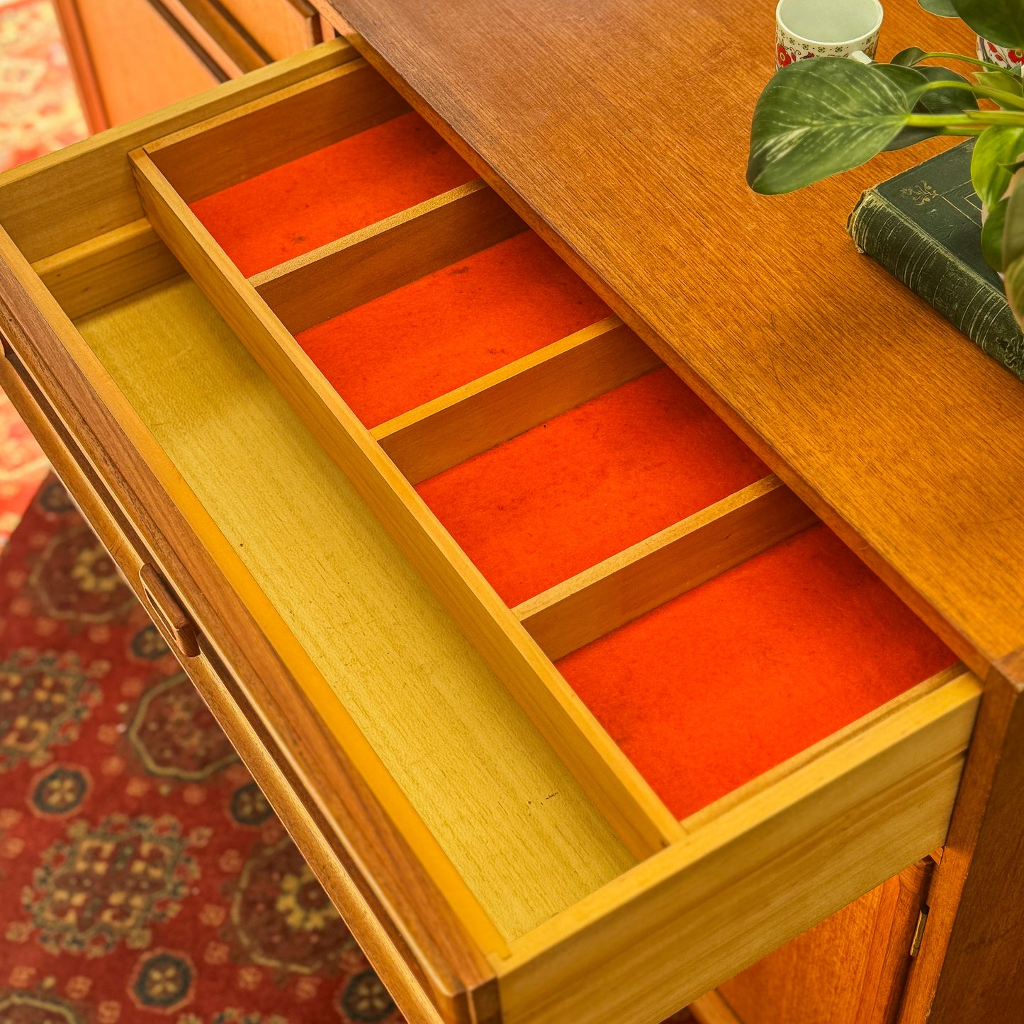 Circa 1970s Teak Veneered Sideboard by Parker Furniture