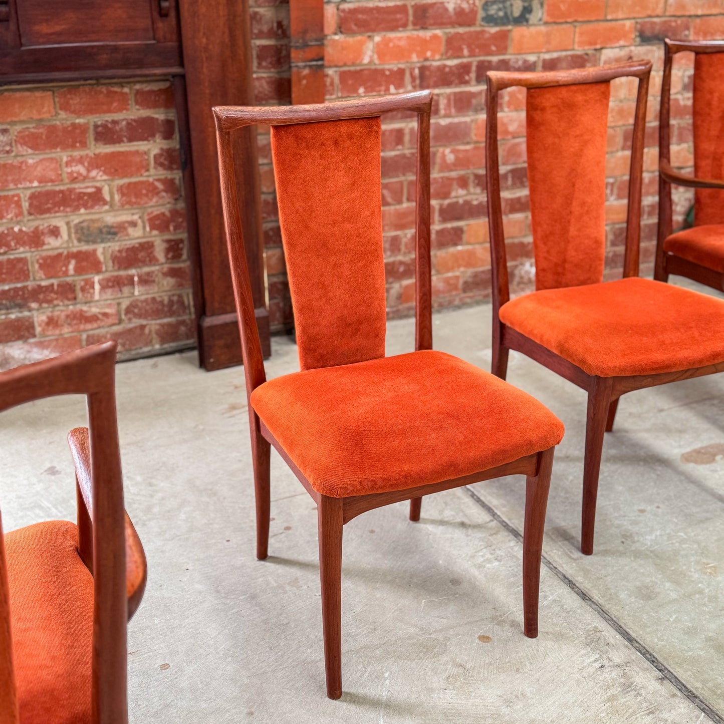 Set of four Parker late 70s dining chairs