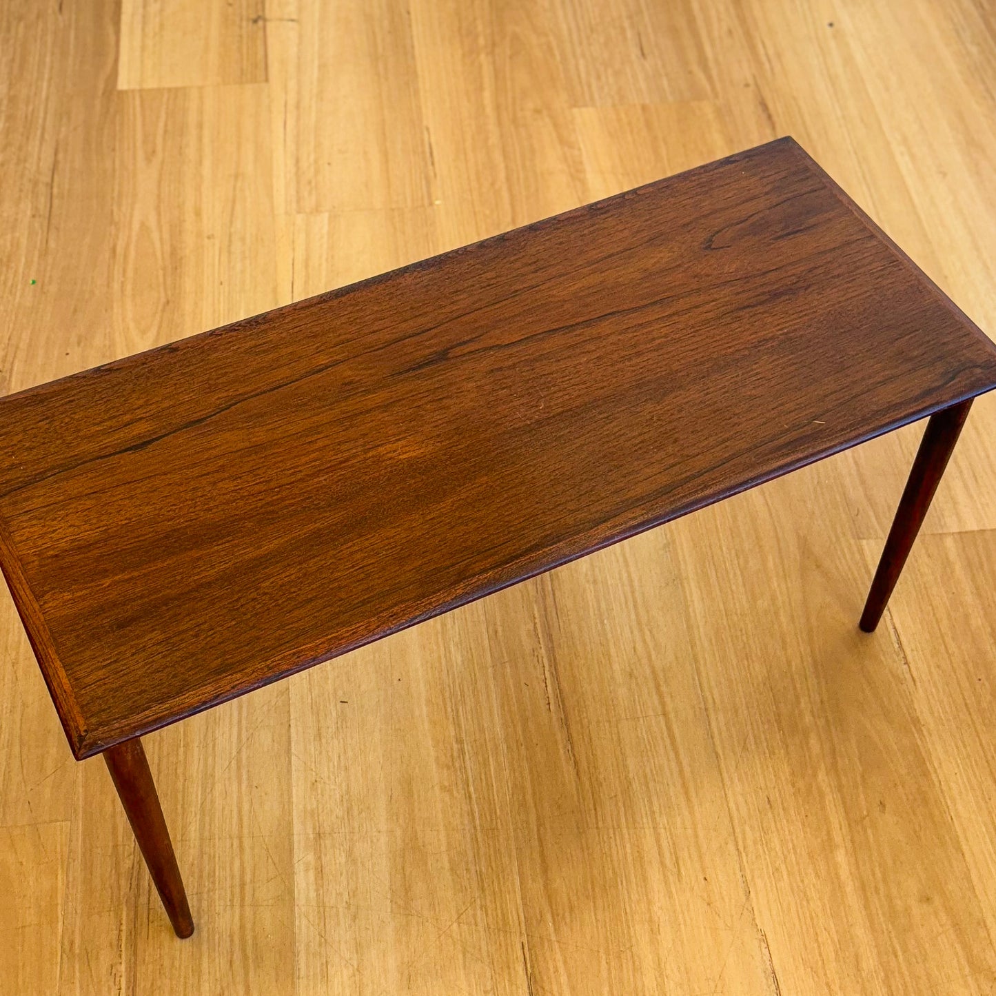 Mid century teak stained side table