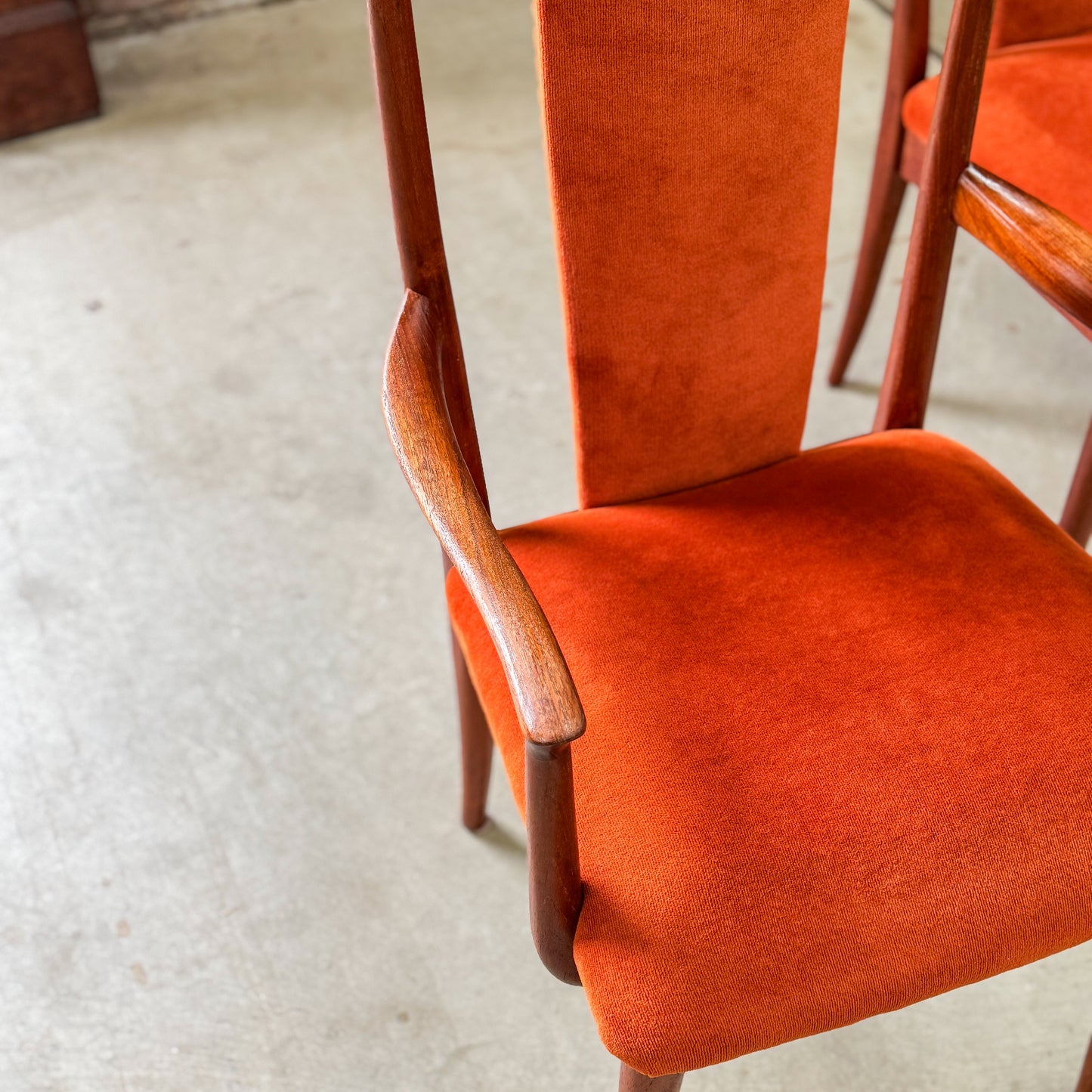 Set of four Parker late 70s dining chairs