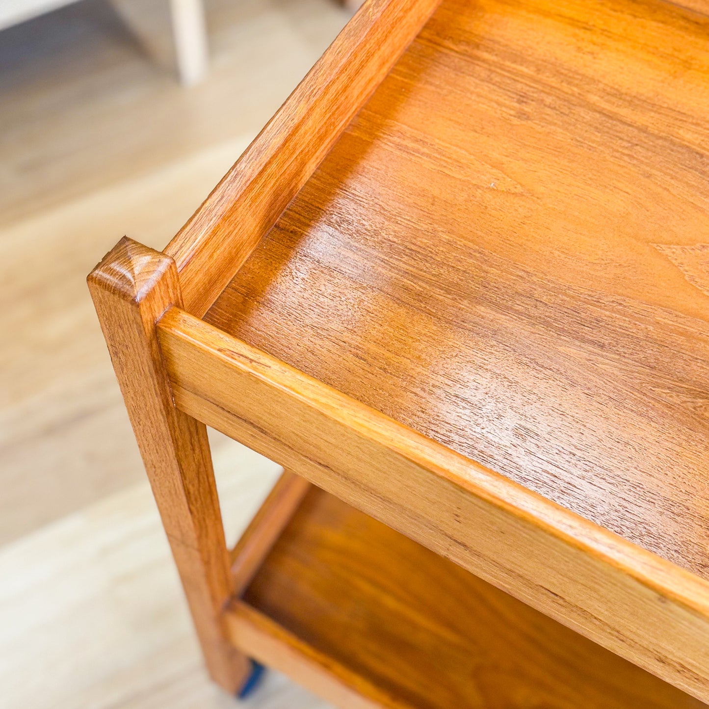 Mid century teak drinks trolley