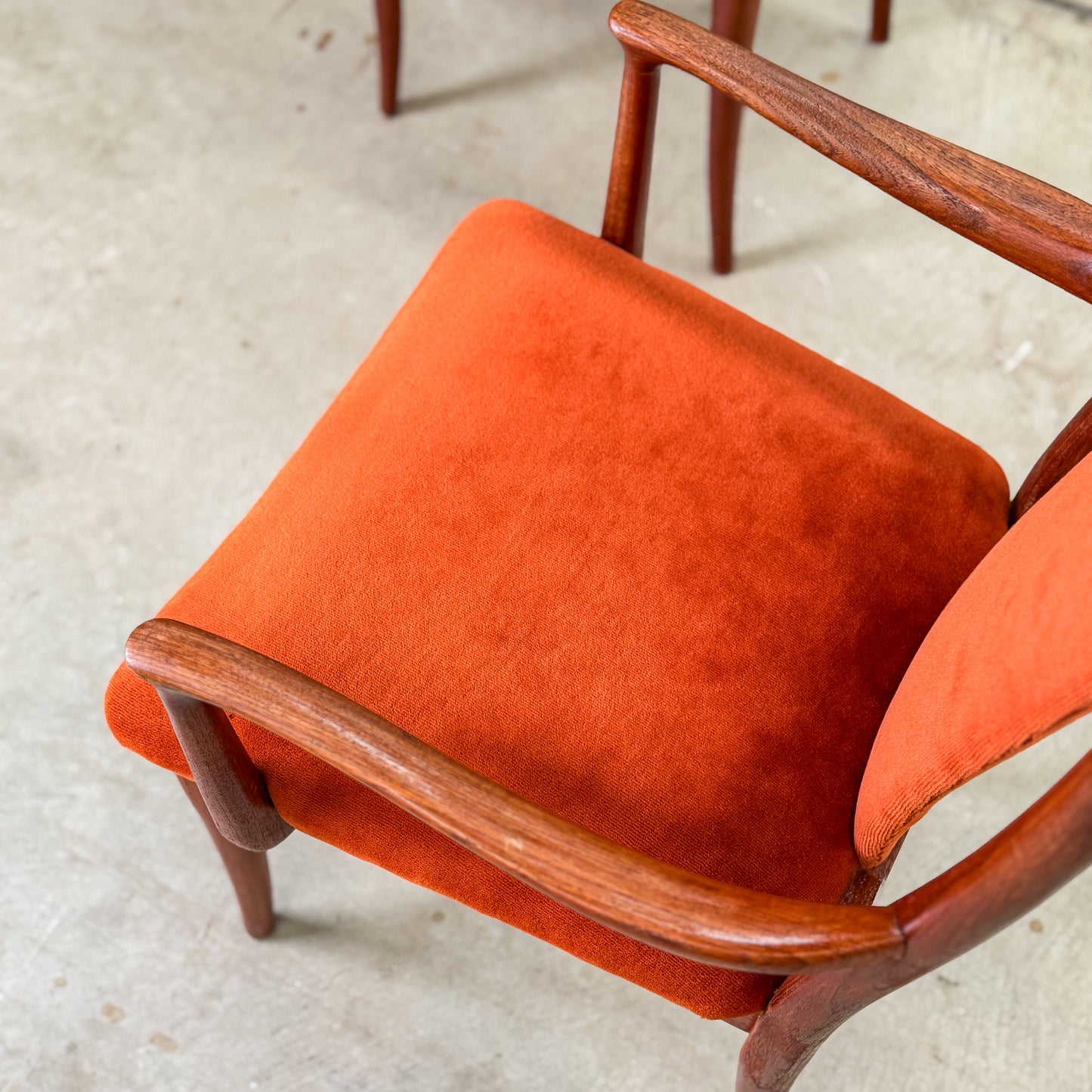 Set of four Parker late 70s dining chairs