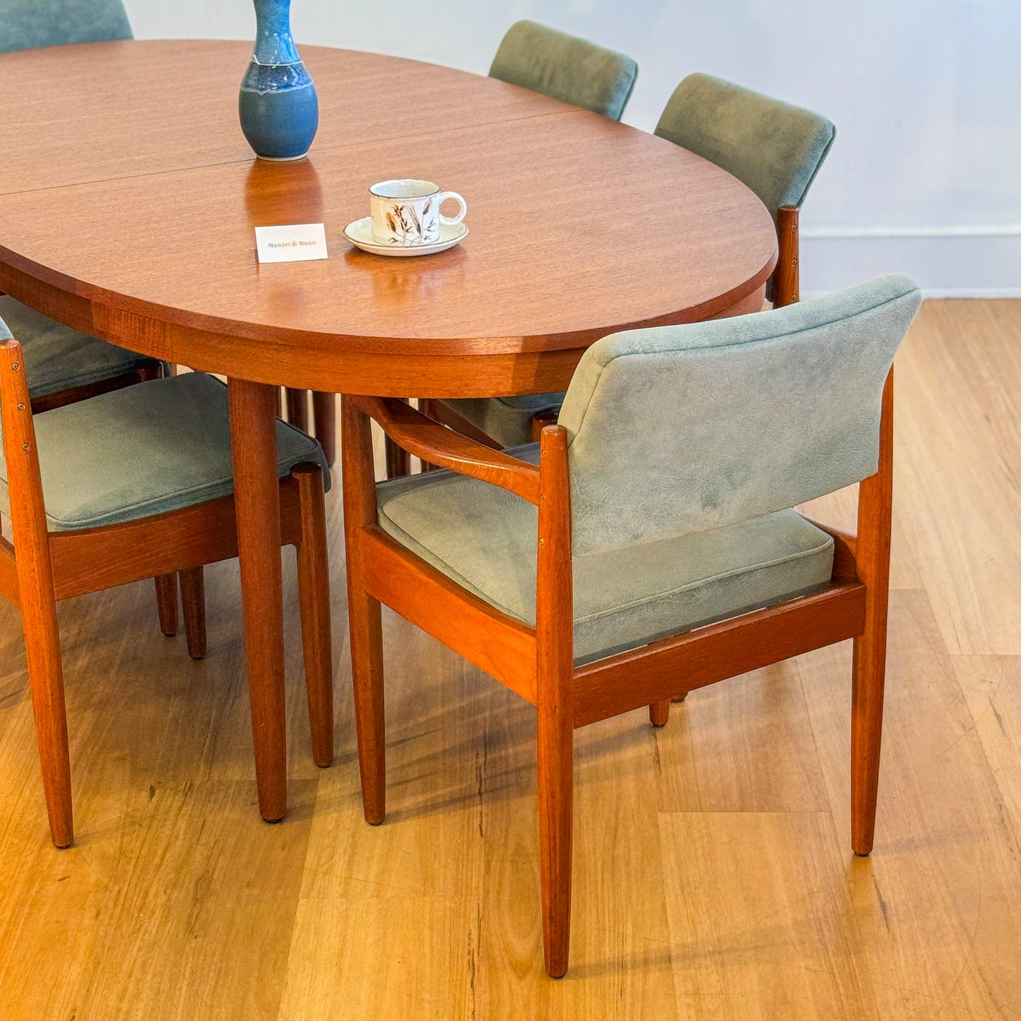Set of 6 1970s vintage Chiswell teak dining chairs