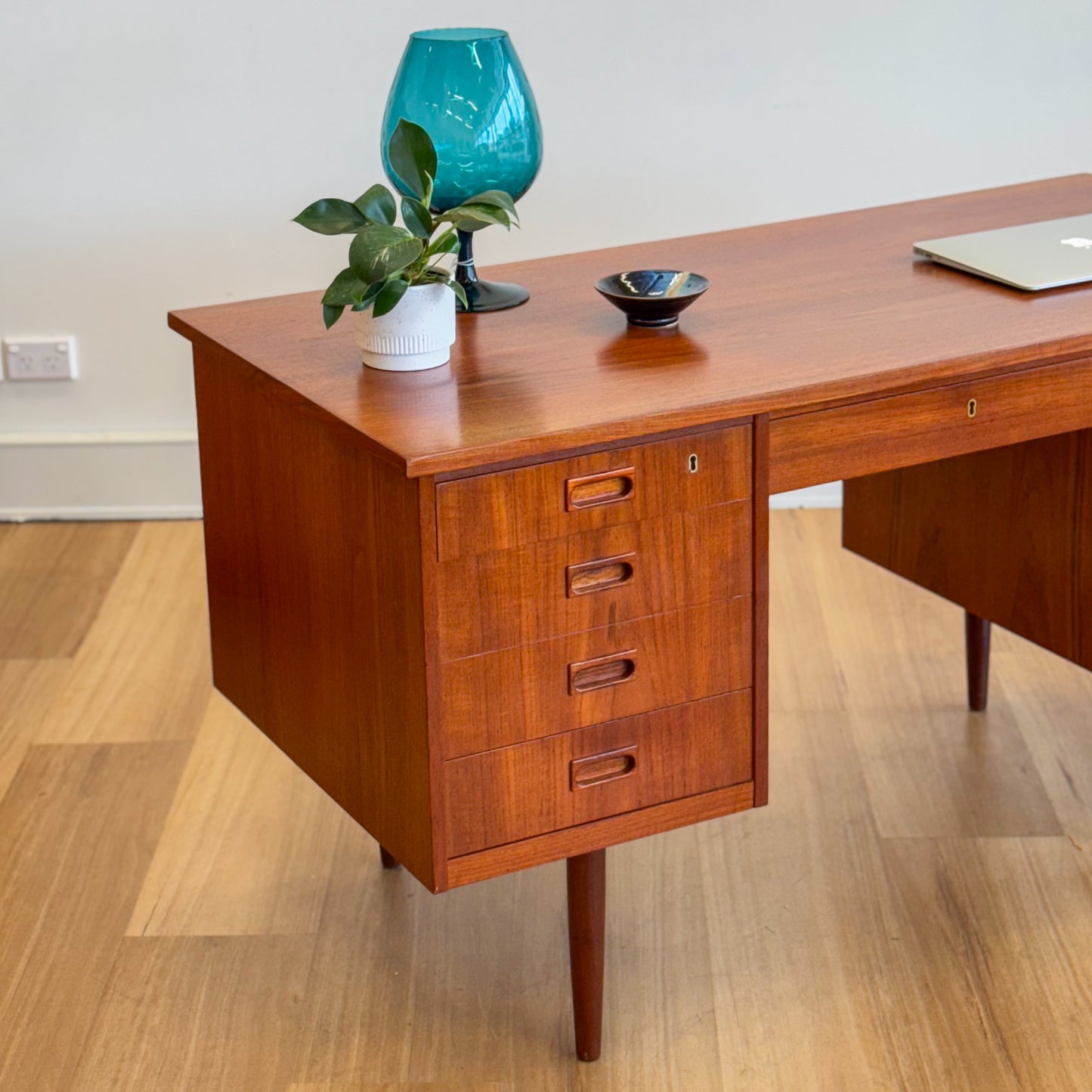 Danish mid century teak desk
