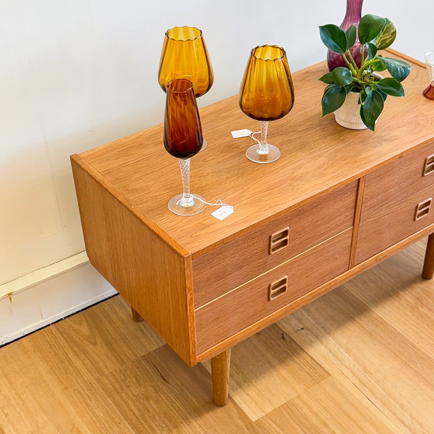 Danish oak cabinet/chest of drawers