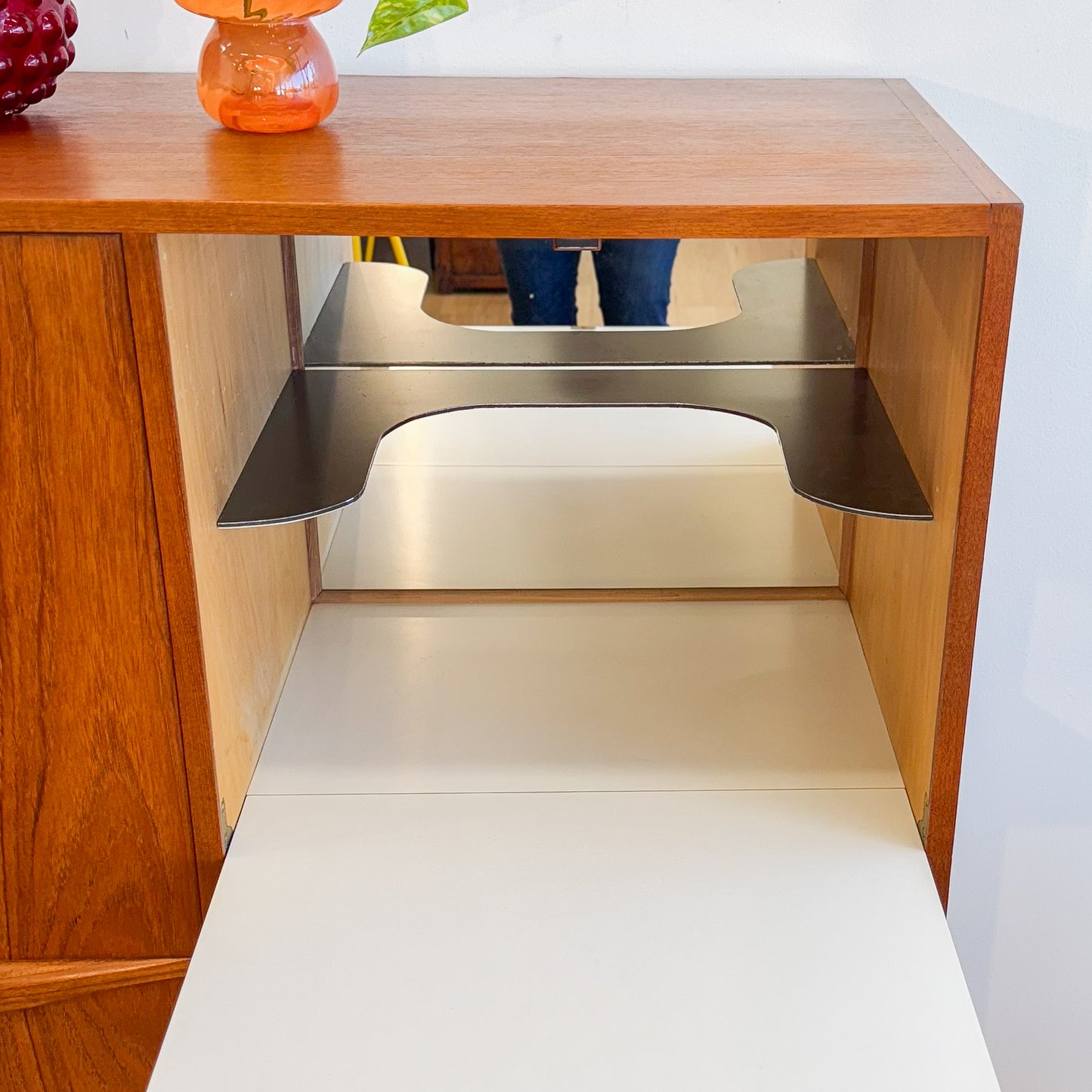 Chiswell circa 1960s teak single door cocktail cabinet