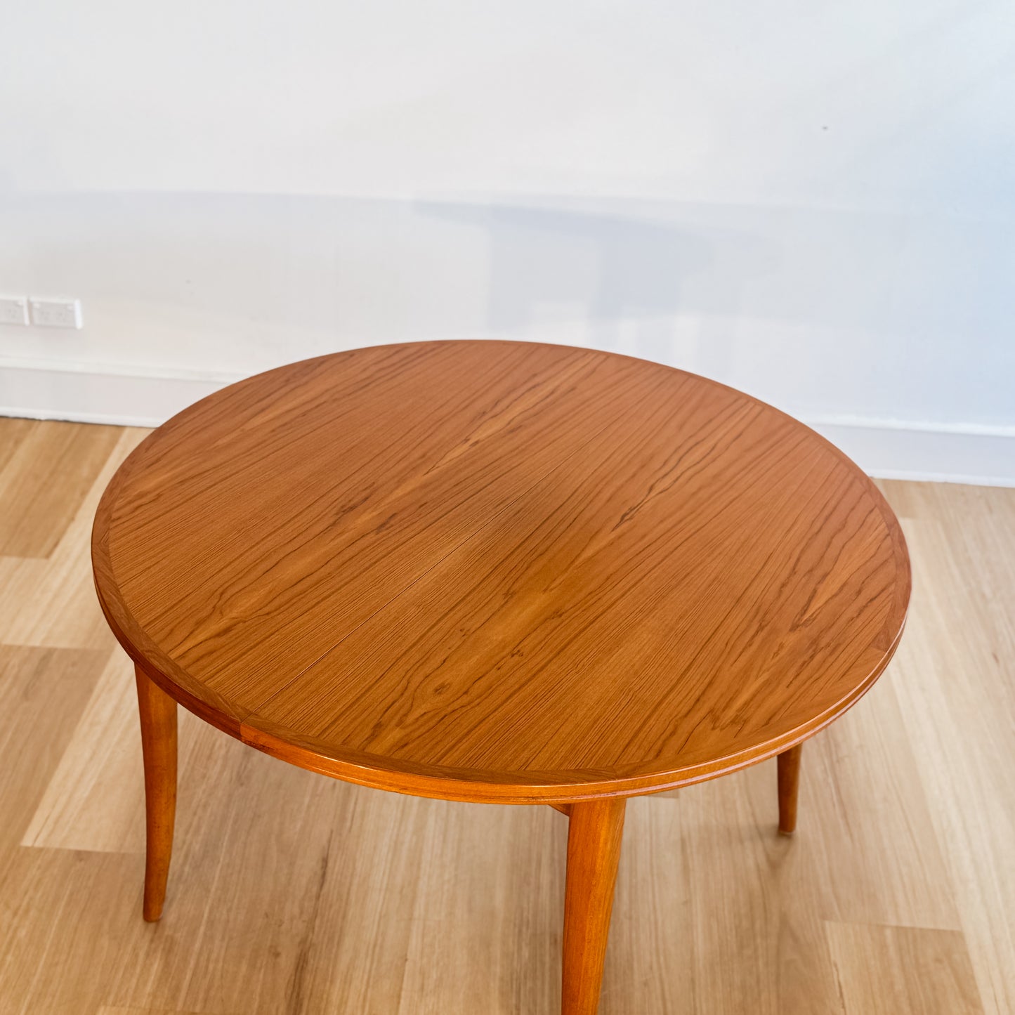 Late 1970s Parker Furniture teak extension dining table