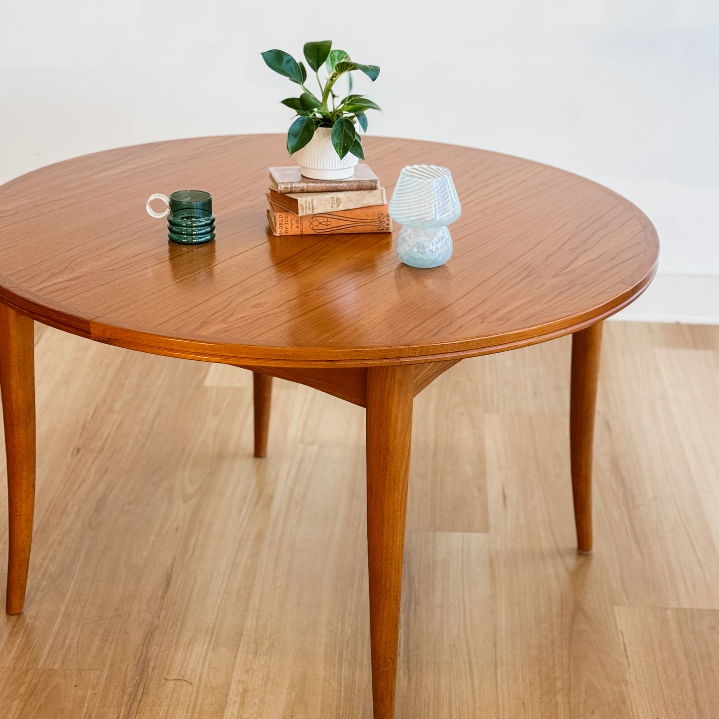Late 1970s Parker Furniture teak extension dining table