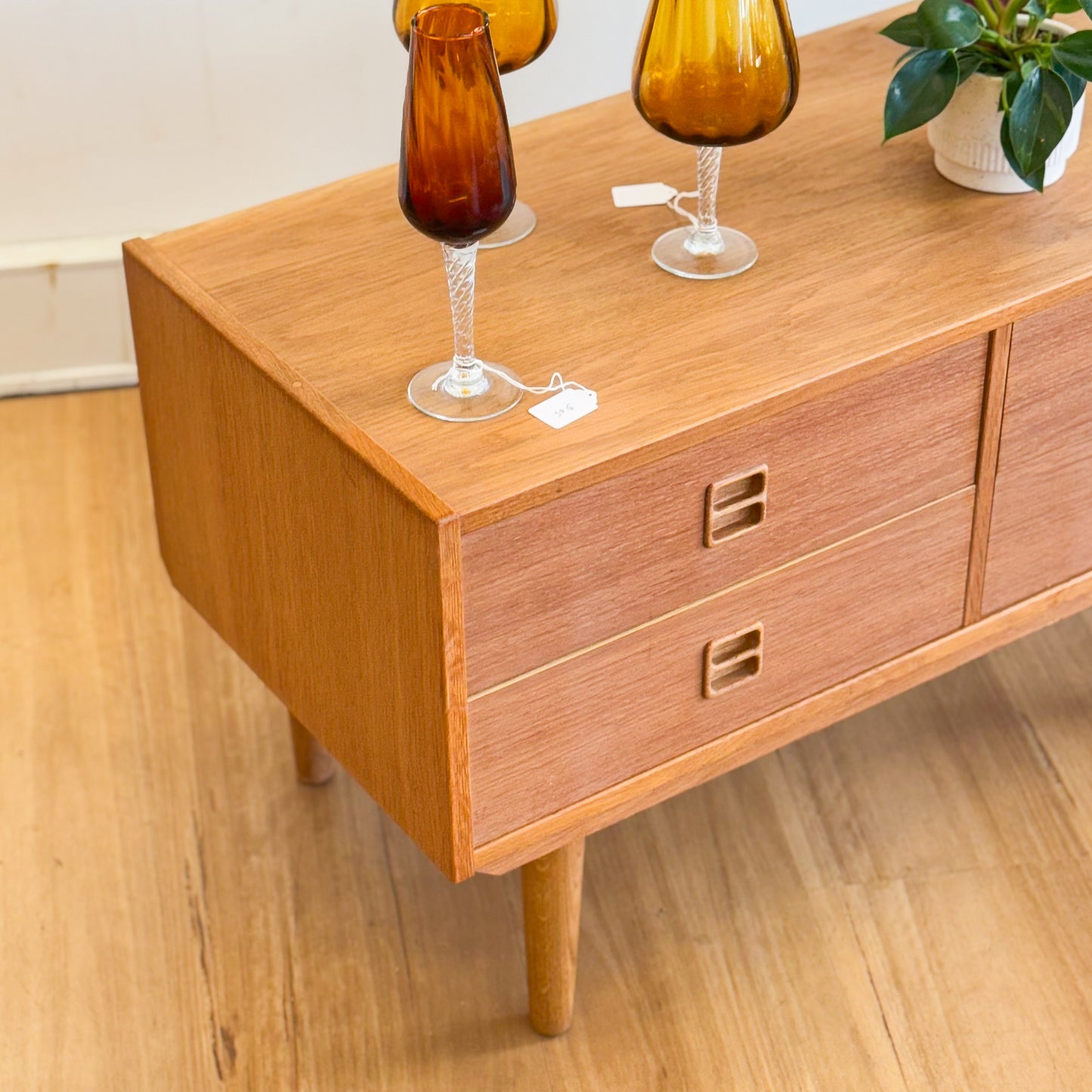 Danish oak cabinet/chest of drawers