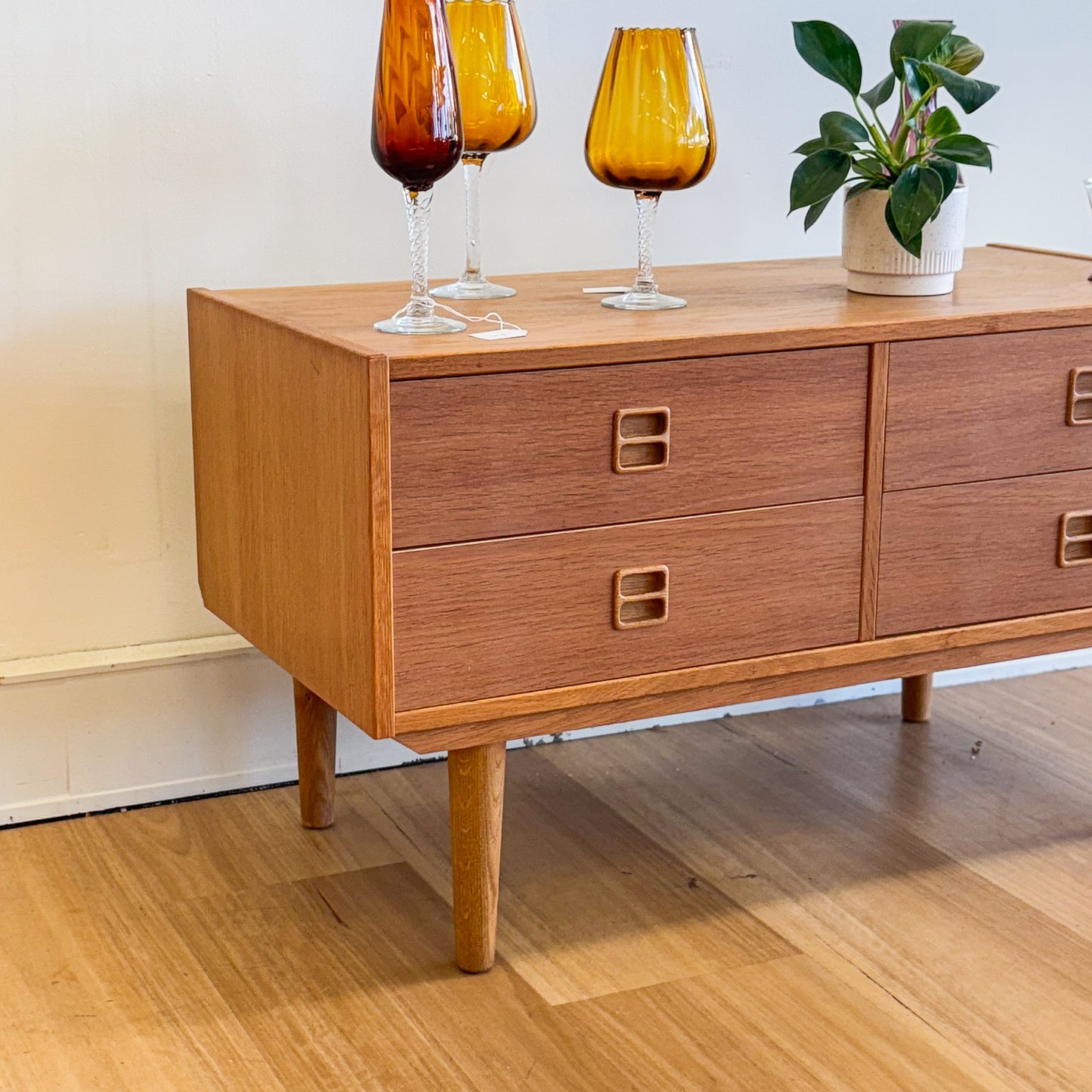 Danish oak cabinet/chest of drawers