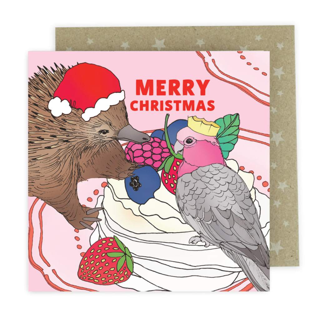 Boxed Christmas Cards (Square) - Christmas Dessert