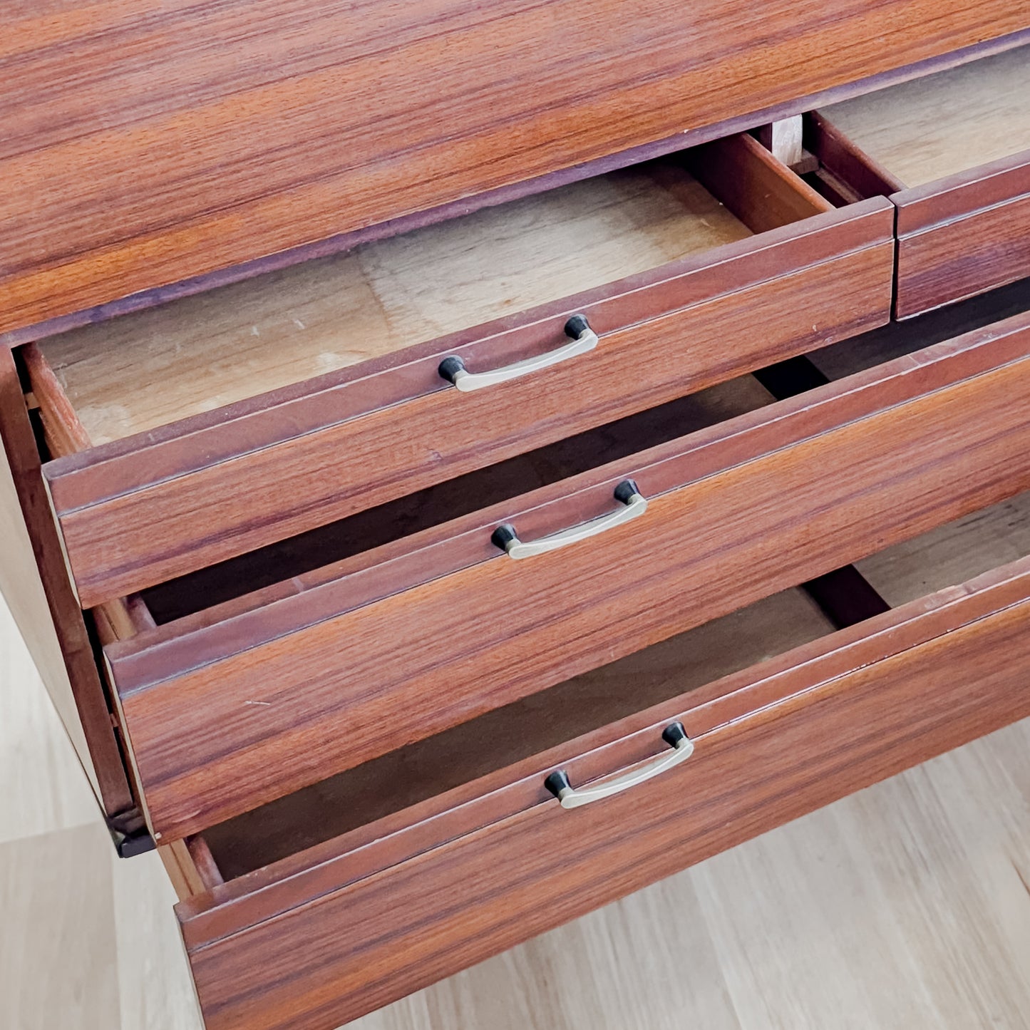 Mid Century Meredew Furniture Bureau Bookcase Teak Desk