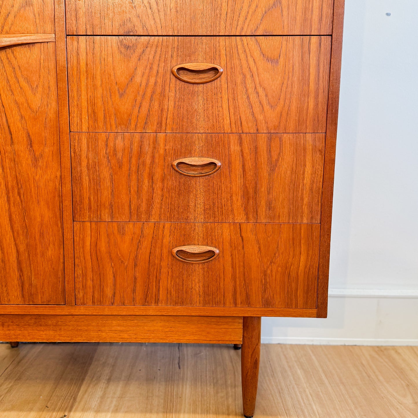 Chiswell circa 1960s teak single door cocktail cabinet