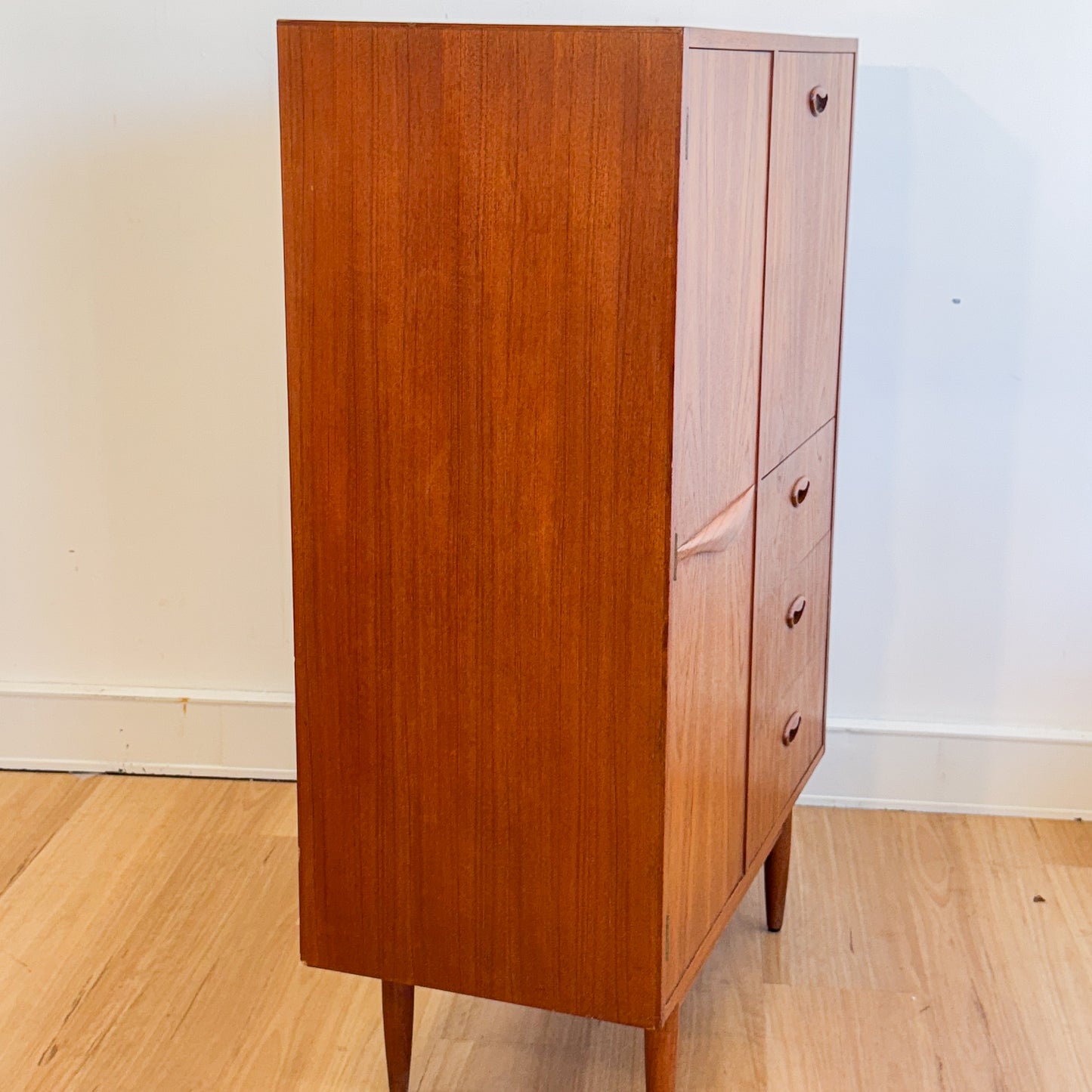 Chiswell circa 1960s teak single door cocktail cabinet