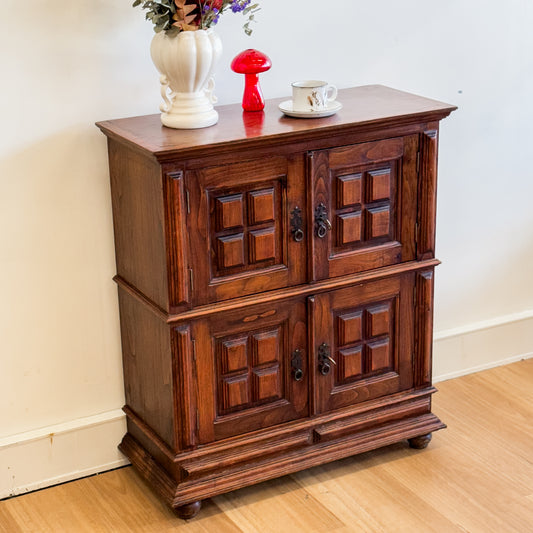Solid timber cabinet with original keys