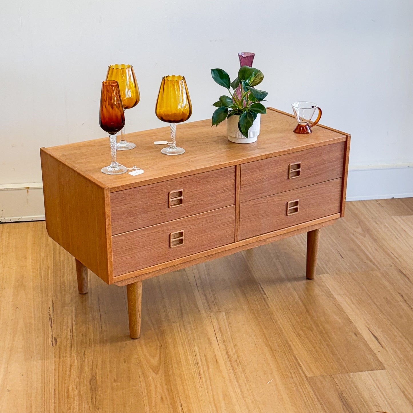 Danish oak cabinet/chest of drawers