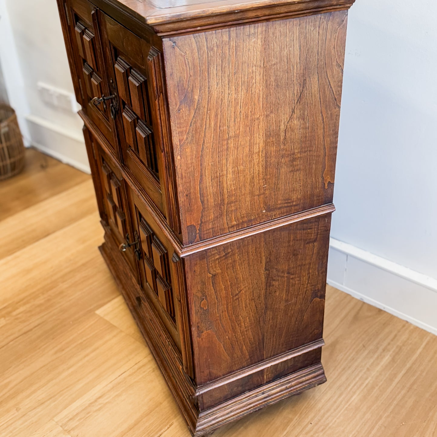 Solid timber cabinet with original keys