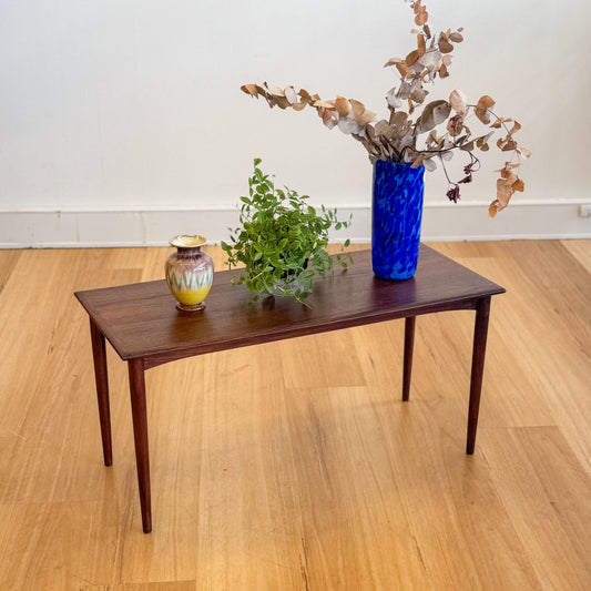 Mid century teak stained side table