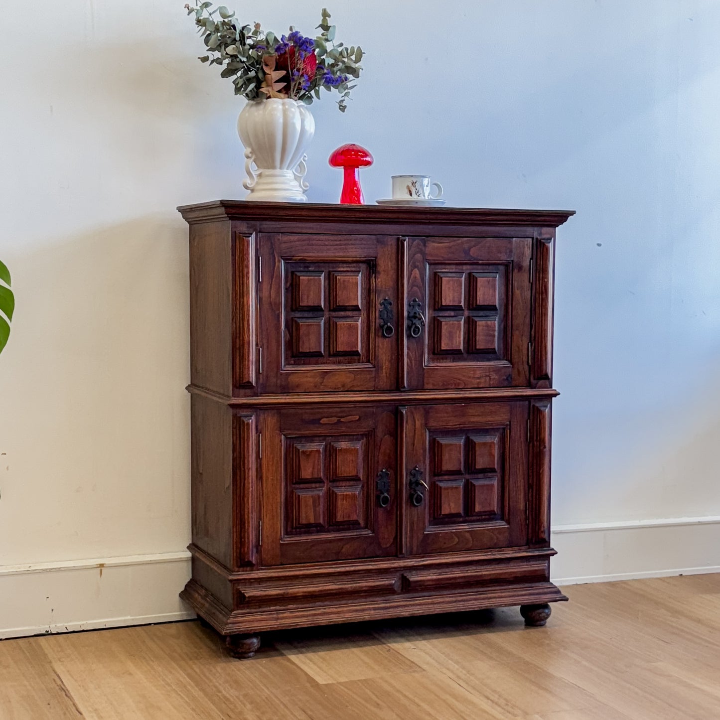 Solid timber cabinet with original keys