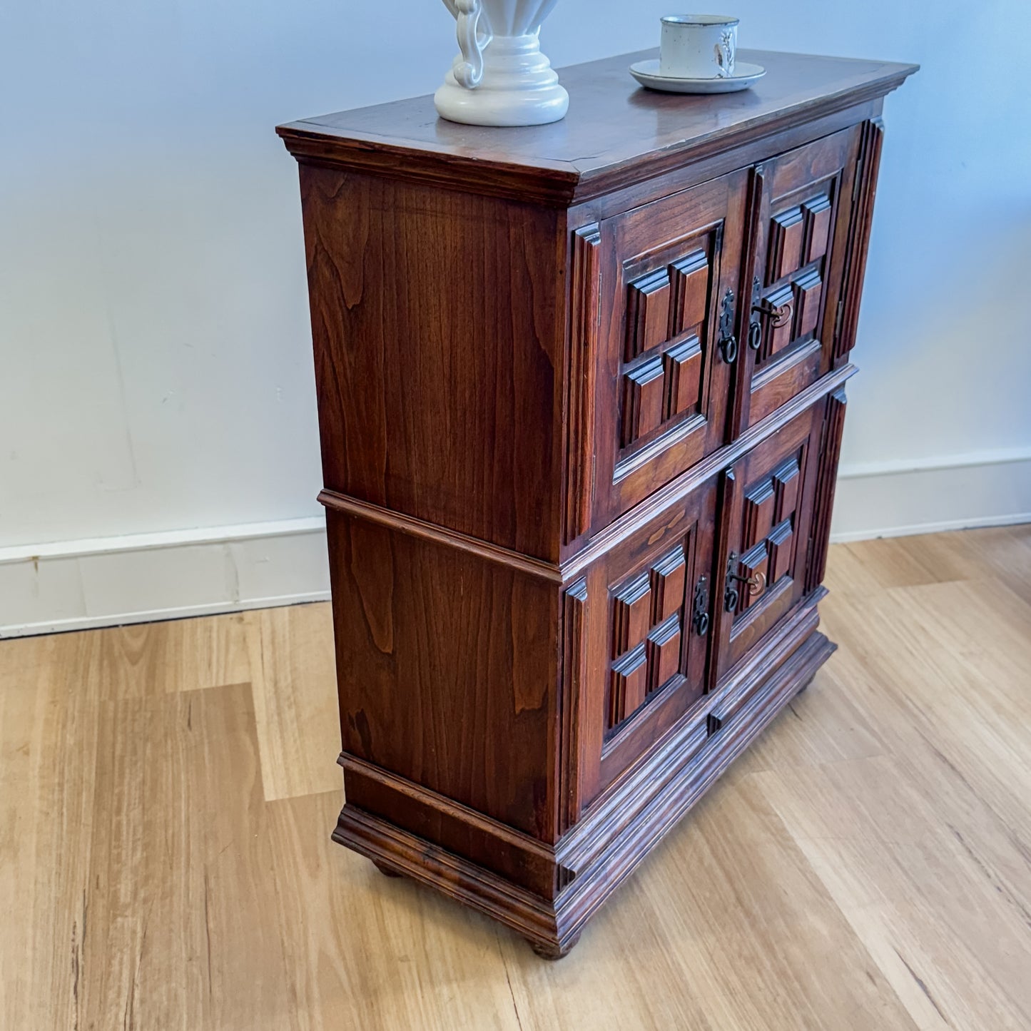 Solid timber cabinet with original keys