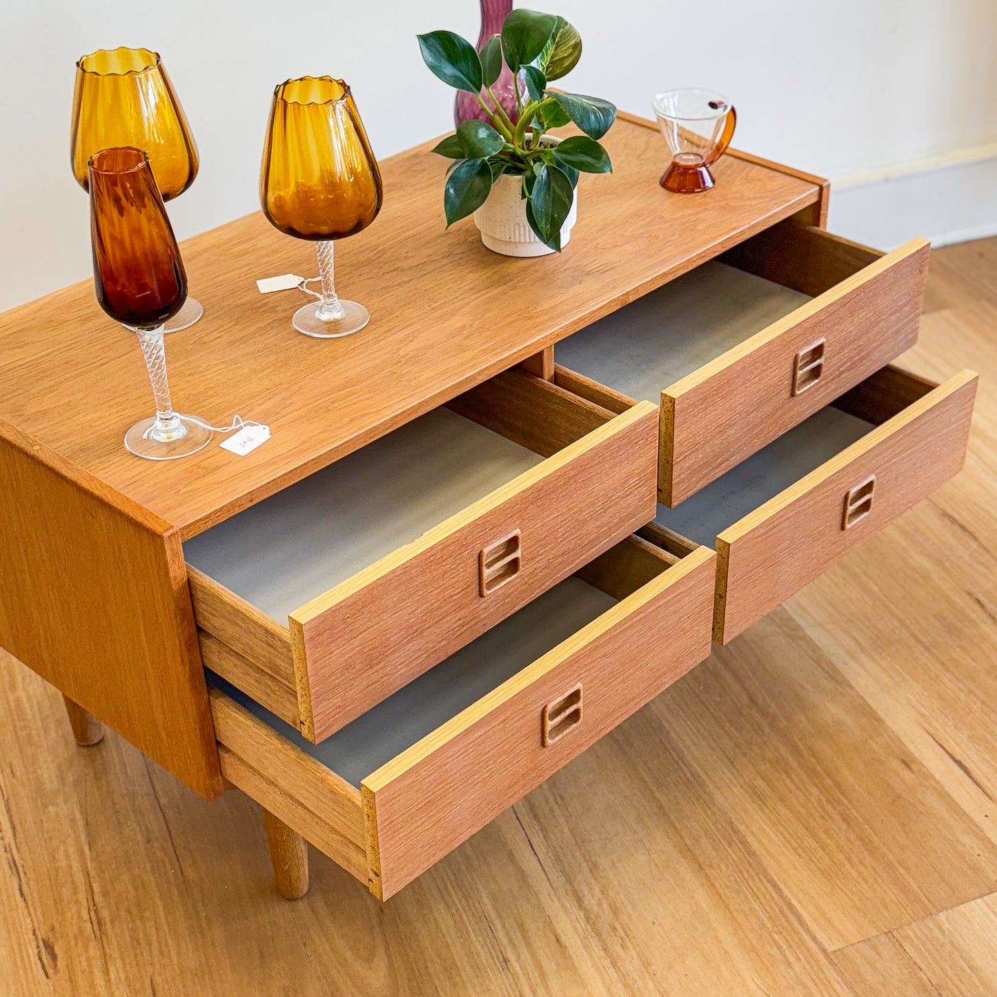 Danish oak cabinet/chest of drawers
