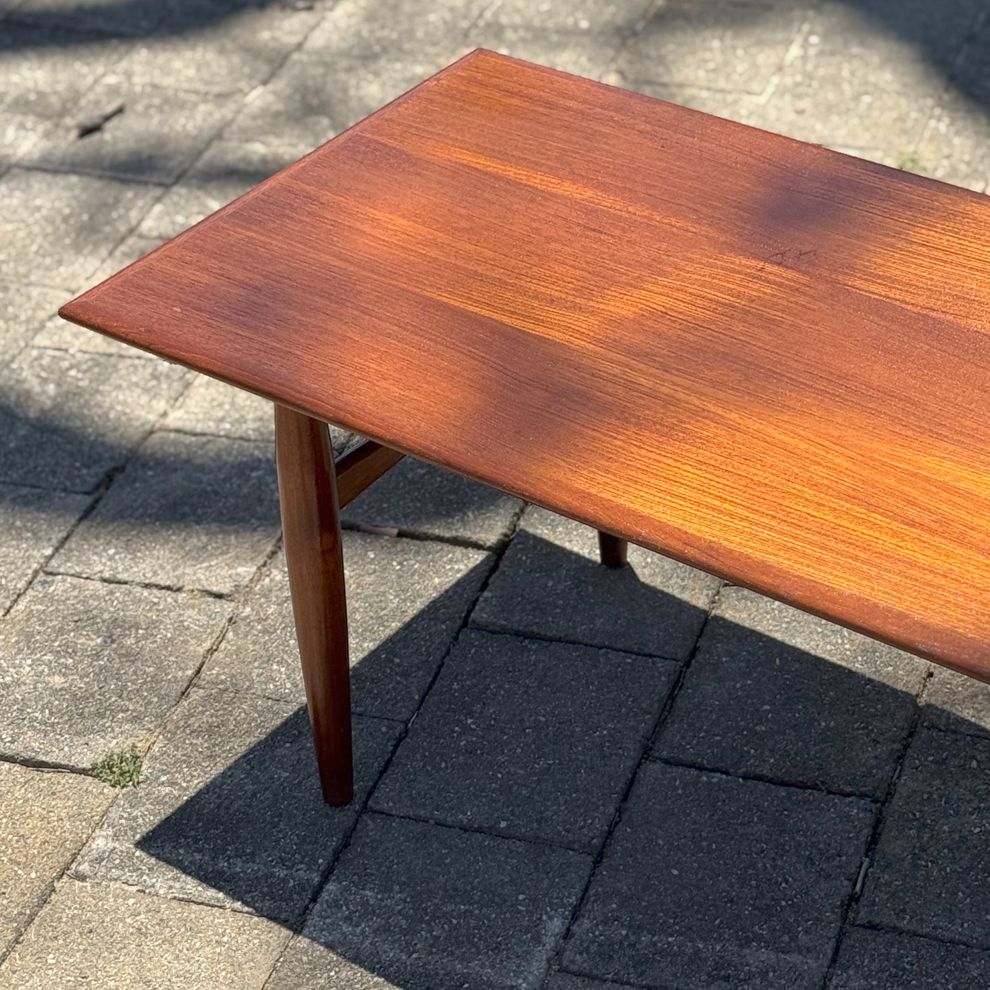 Circa 1960s Parker Furniture long teak coffee table