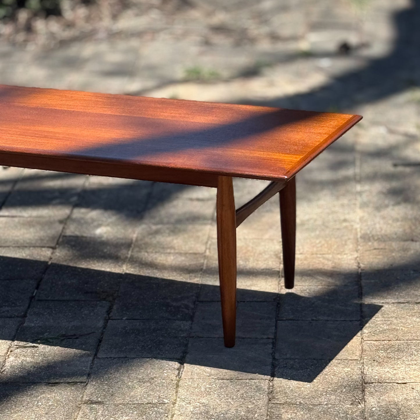 Circa 1960s Parker Furniture long teak coffee table