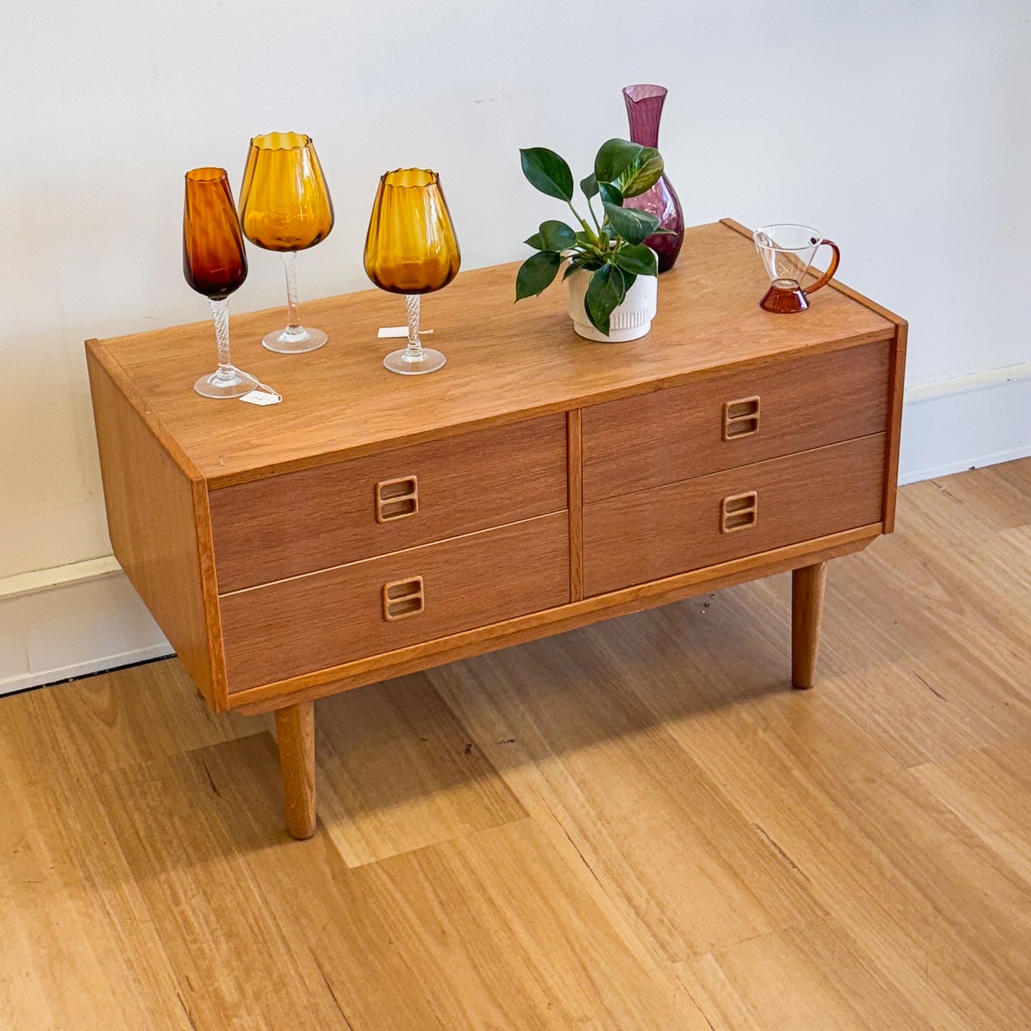 Danish oak cabinet/chest of drawers