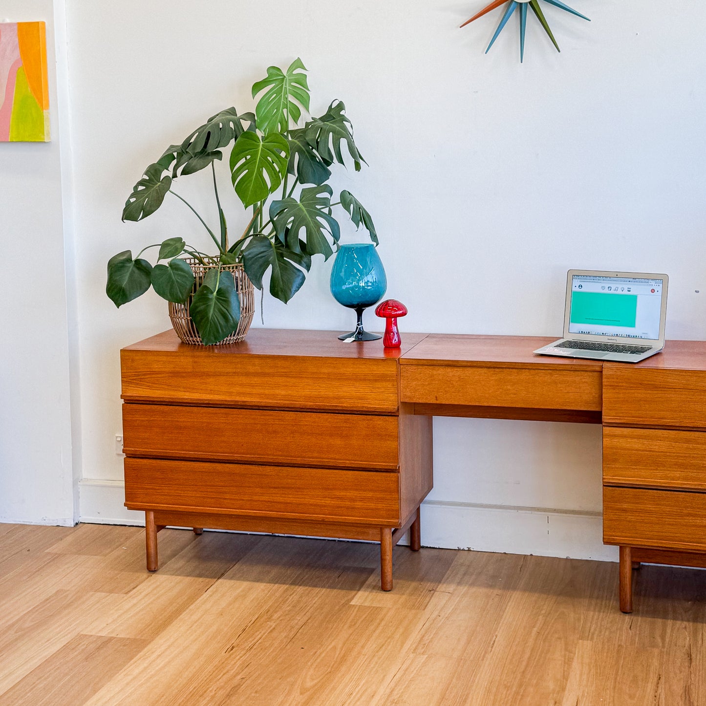 Parker Furniture 1970s teak dresser