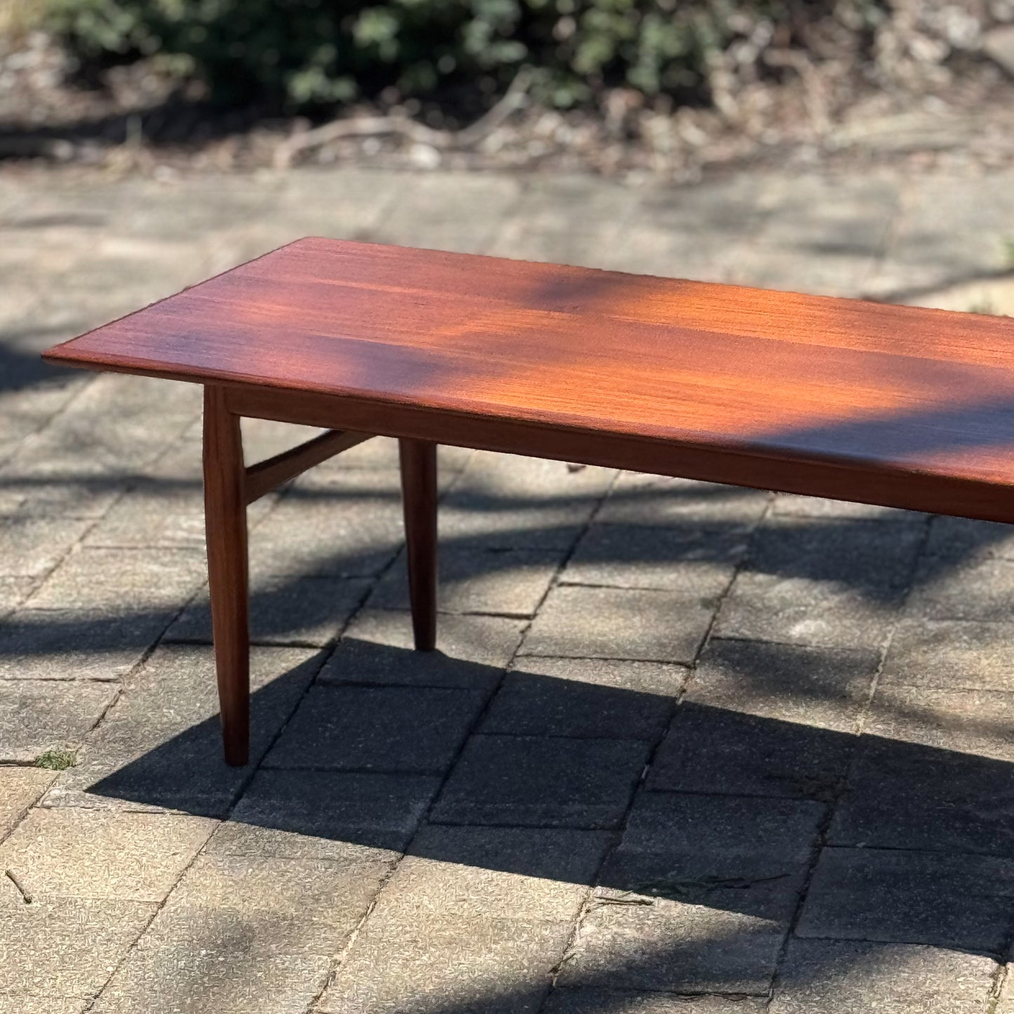 Circa 1960s Parker Furniture long teak coffee table