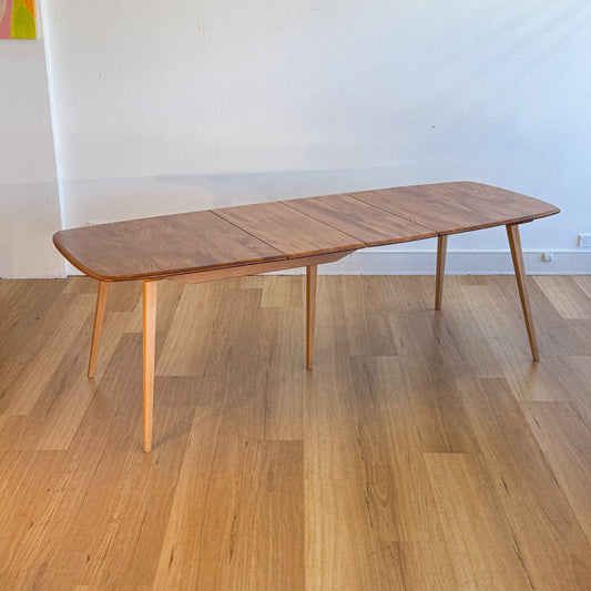 Ercol circa 1960s ‘Grand’ solid oak and beech Extending Dining Table