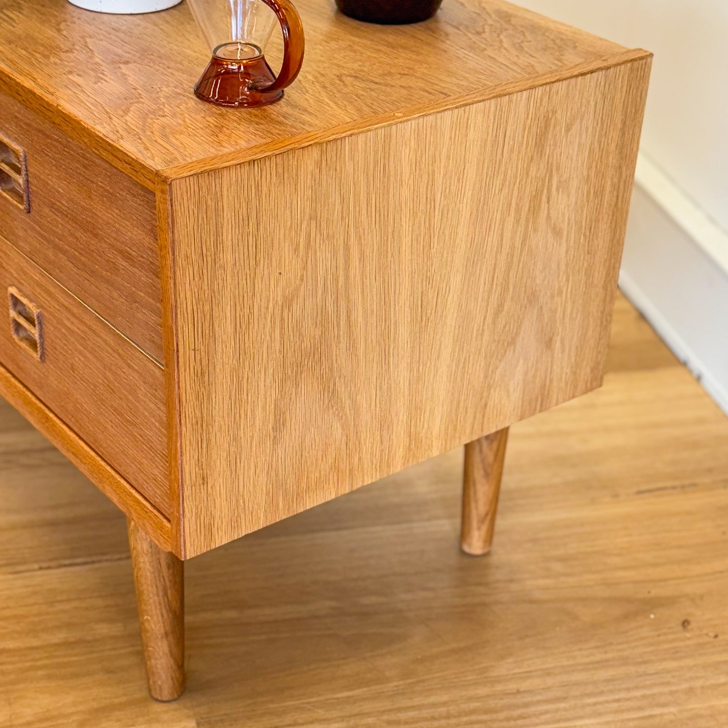 Danish oak cabinet/chest of drawers