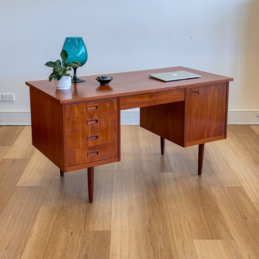 Danish mid century teak desk