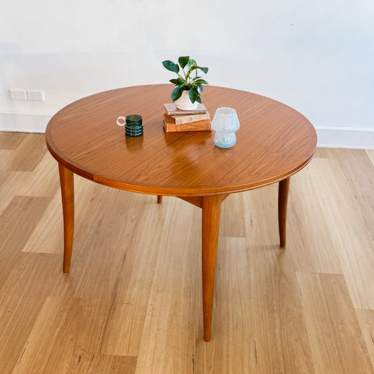 Late 1970s Parker Furniture teak extension dining table